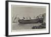 The Launch of Hm Steam Corvette Bacchante at Portsmouth-null-Framed Giclee Print