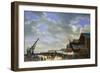 The Launch of 'Le Friedland' at Cherbourg, 4Th April 1840, C.1840-54 (Oil on Canvas)-Antoine Chazal-Framed Giclee Print