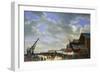 The Launch of 'Le Friedland' at Cherbourg, 4Th April 1840, C.1840-54 (Oil on Canvas)-Antoine Chazal-Framed Giclee Print