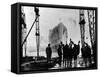 The Launch of R.M.S. 'Queen Mary', Clydebank, September 1934-null-Framed Stretched Canvas