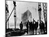 The Launch of R.M.S. 'Queen Mary', Clydebank, September 1934-null-Mounted Photographic Print