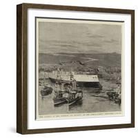 The Launch of the Cruiser La Vizcaya at the Anglo-Spanish Shipyards, Bilbao-null-Framed Giclee Print