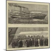 The Launch of the Czar's New Yacht Livadia-null-Mounted Giclee Print