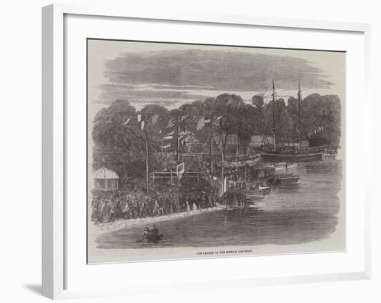 The Launch of the Ipswich Life-Boat-null-Framed Giclee Print