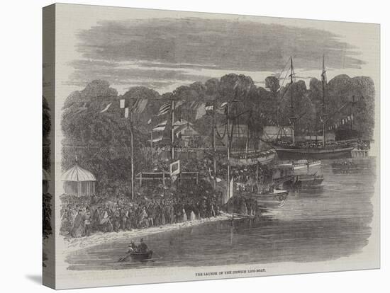 The Launch of the Ipswich Life-Boat-null-Stretched Canvas