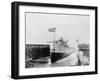 The Launch, Str. Conemaugh, Wyandotte, Mich.-null-Framed Photo