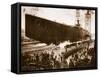 The Launching of the Armoured Cruiser 'Hindenburg'-null-Framed Stretched Canvas