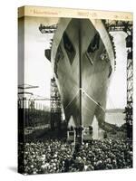 The Launching of the Rms Mauretania, 28th July 1938-English Photographer-Stretched Canvas