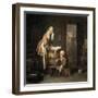 The Laundress, 1730S-Jean-Baptiste Simeon Chardin-Framed Giclee Print