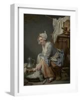 The Laundress, 1761-Jean-Baptiste Greuze-Framed Art Print