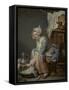 The Laundress, 1761-Jean-Baptiste Greuze-Framed Stretched Canvas