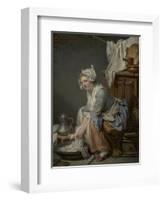 The Laundress, 1761-Jean-Baptiste Greuze-Framed Art Print