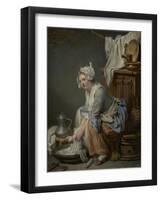 The Laundress, 1761-Jean Baptiste Greuze-Framed Giclee Print