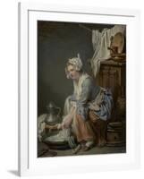 The Laundress, 1761-Jean Baptiste Greuze-Framed Giclee Print