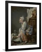 The Laundress, 1761-Jean Baptiste Greuze-Framed Giclee Print