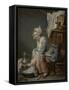 The Laundress, 1761-Jean Baptiste Greuze-Framed Stretched Canvas