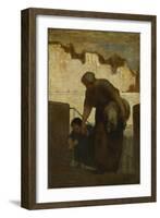 The Laundress, Ca 1863-Honoré Daumier-Framed Giclee Print