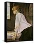 The Laundress (La Blanchisseuse)-Henri de Toulouse-Lautrec-Framed Stretched Canvas