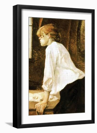 The Laundress-Henri de Toulouse-Lautrec-Framed Art Print