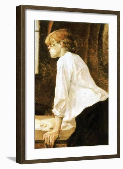 The Laundress-Henri de Toulouse-Lautrec-Framed Art Print