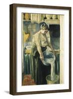 The Laundress-Maximilien Luce-Framed Giclee Print