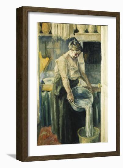 The Laundress-Maximilien Luce-Framed Giclee Print