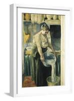 The Laundress-Maximilien Luce-Framed Giclee Print