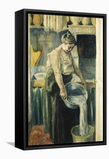 The Laundress-Maximilien Luce-Framed Stretched Canvas