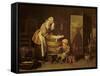 The Laundress-Jean-Baptiste Simeon Chardin-Framed Stretched Canvas