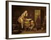 The Laundress-Jean-Baptiste Simeon Chardin-Framed Giclee Print