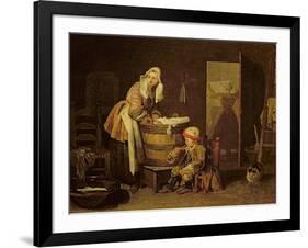 The Laundress-Jean-Baptiste Simeon Chardin-Framed Giclee Print