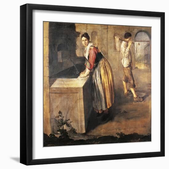 The Laundress-Giacomo Ceruti-Framed Premium Giclee Print