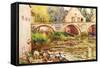 The Laundresses by Moret by Alfred Sisley.Jpg-Alfred Sisley-Framed Stretched Canvas