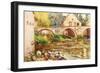 The Laundresses by Moret by Alfred Sisley.Jpg-Alfred Sisley-Framed Art Print