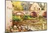 The Laundresses by Moret by Alfred Sisley.Jpg-Alfred Sisley-Mounted Art Print