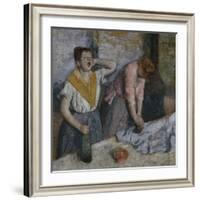 The Laundresses, c.1884-Edgar Degas-Framed Giclee Print