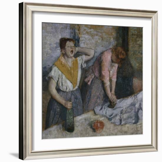 The Laundresses, c.1884-Edgar Degas-Framed Giclee Print