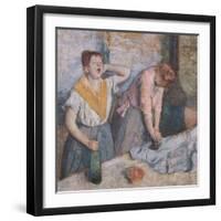 The Laundresses, circa 1884-Edgar Degas-Framed Giclee Print