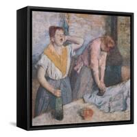 The Laundresses, circa 1884-Edgar Degas-Framed Stretched Canvas