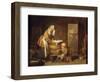 The Laundry Machine. Painting by Jean Baptiste Simeon Chardin (1699-1779), 18Th Century. Oil on Can-Jean-Baptiste Simeon Chardin-Framed Giclee Print