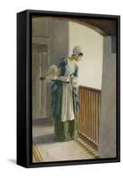 The Laundry Maid, c.1920-William Henry Margetson-Framed Stretched Canvas