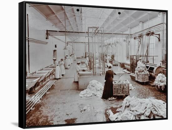 The Laundry Room, Long Grove Hospital, Surrey, 1910-null-Framed Stretched Canvas