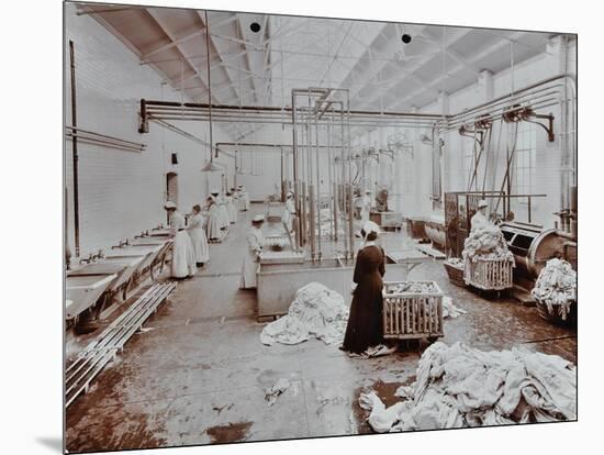 The Laundry Room, Long Grove Hospital, Surrey, 1910-null-Mounted Photographic Print