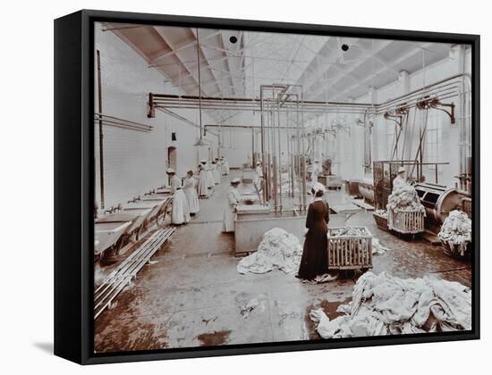 The Laundry Room, Long Grove Hospital, Surrey, 1910-null-Framed Stretched Canvas