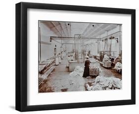 The Laundry Room, Long Grove Hospital, Surrey, 1910-null-Framed Photographic Print