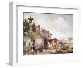 The Laundry Room of Nuns' Convent-Giovanni Migliara-Framed Giclee Print