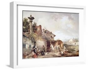 The Laundry Room of Nuns' Convent-Giovanni Migliara-Framed Giclee Print