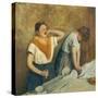 The Laundry Workers (The Ironing), circa 1874-76-Edgar Degas-Stretched Canvas