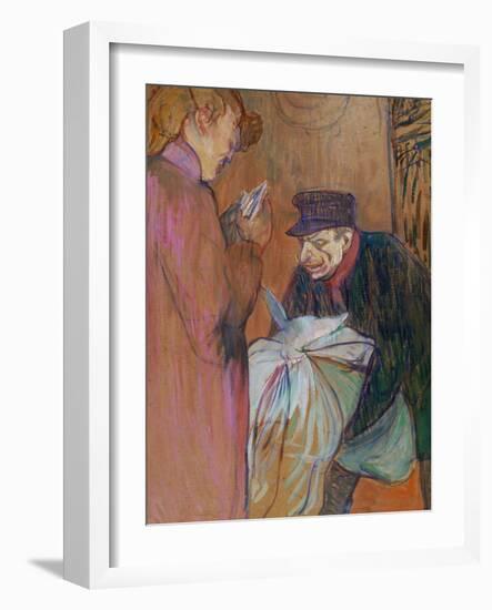 The Laundryman of the House, 1894-Henri de Toulouse-Lautrec-Framed Giclee Print