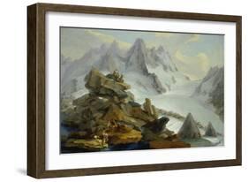 The Lauteraar-Glacier-Caspar Wolf-Framed Giclee Print